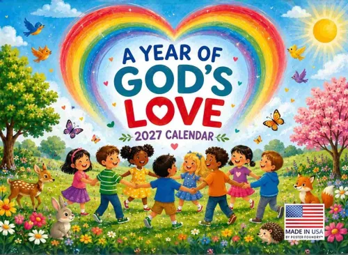 Vista 8 de Calendario cristiano 2027 con escritura bíblica religiosa, calendario mensual de pared, 12 meses Citas de la Biblia