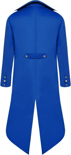 Vista 2 de H&ZY - Chaqueta para hombre Steampunk Vintage. Chaqueta gótica victoriana Frock Coat, Disfraz de Halloween