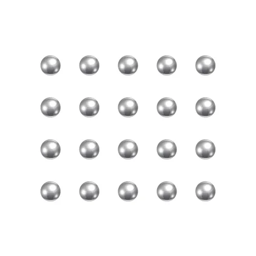 Vista 5 de uxcell 30 bolas de rodamiento de acero cromado de 0.079 in de precisión G5