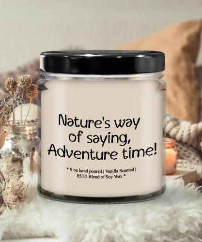 Vista 2 de Baby Announcement Gift Candle for her Funny Mother's Day Wife Gifts for New Mom or Parents Gift idea Pregnancy Gift Christmas Nature's Way of Saying