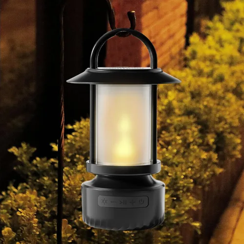 Vista 8 de Altavoz Bluetooth al aire libre, linterna de camping, altavoz de luz de camping impermeable, luz nocturna que se puede utilizar para la decoración
