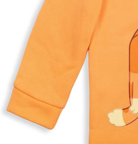 Vista 6 de Bluey Sudadera con capucha de forro polar con media cremallera para niños pequeños y grandes