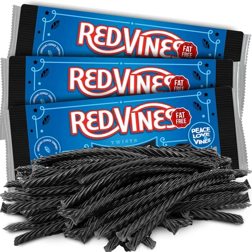 Vista 9 de RedVines - Regaliz rojo a granel, paquete de 3, giros originales de regaliz rojo, regaliz suave y masticable, dulces de San Valentín a granel, sin