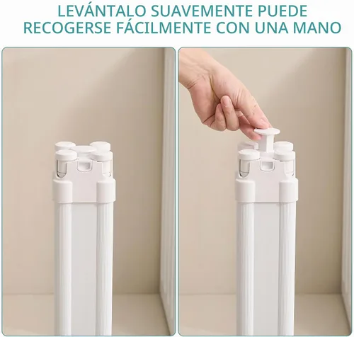 Vista 4 de JOOM Estante de secado de ropa de 4 patas, perchero portátil y plegable que ahorra espacio, estante de secado de ropa para ropa, 4 varillas, 16