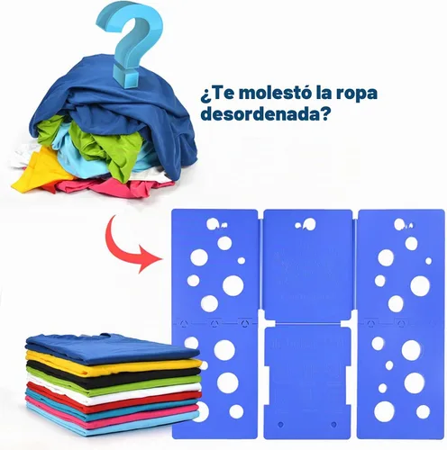 Vista 3 de BoxLegend V5 - Carpeta plegable para camisas, carpeta de ropa, fácil y rápido de plegar, asistente de lavandería para carpetas de lavandería Azul
