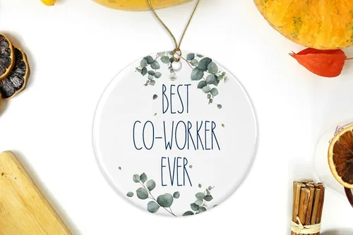 Vista 2 de DiandDesignGift Adorno de compañero de trabajo, adorno de Navidad para el mejor compañero de trabajo, regalo para compañero de trabajo, regalo