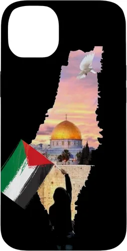 Vista 15 de Boy Hold Palestine Map Flag Jerusalem's City Palestinians Case for iPhone 17