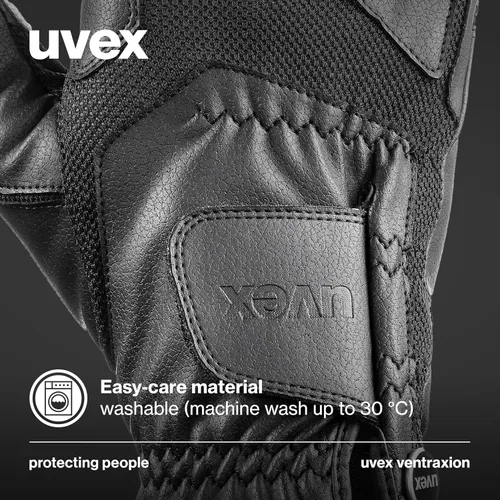 Vista 6 de Uvex Guantes de equitación elásticos y transpirables (occidental/inglés) para mujeres y hombres, ventraxion
