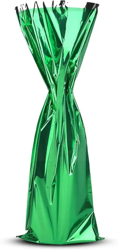 Vista 15 de MT Products Bolsas de regalo de vino Mylar metalizadas azules de 6.5 x 18 pulgadas, ideales para tirar de vino, paquete de 25
