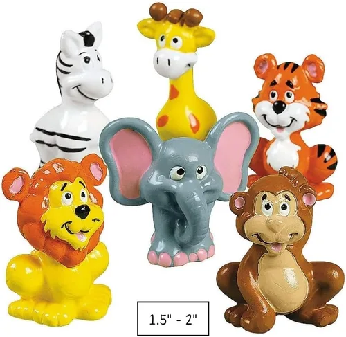 Vista 2 de Fun Express Count vinilo de animales de zoológico, 2 pulgadas (1 Paquete de 12), 2", Not Applicable