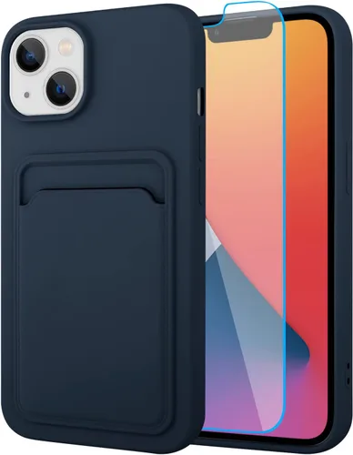 Vista 55 de MZELQ Compatible con iPhone 11 Funda TPU Soporte para Tarjetas Cubierta de Billetera, Protección de Cámara + Protector de Pantalla Funda Suave