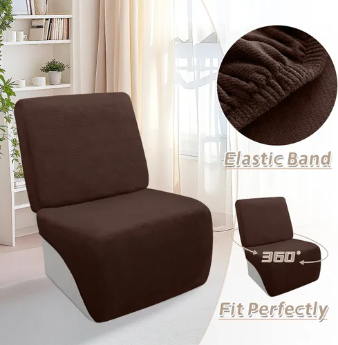 Vista 491 de Arfntevss Fundas de sofá seccional reclinable de terciopelo, Funda de sofá seccional de esquina para sofá reclinable, Funda elástica suave