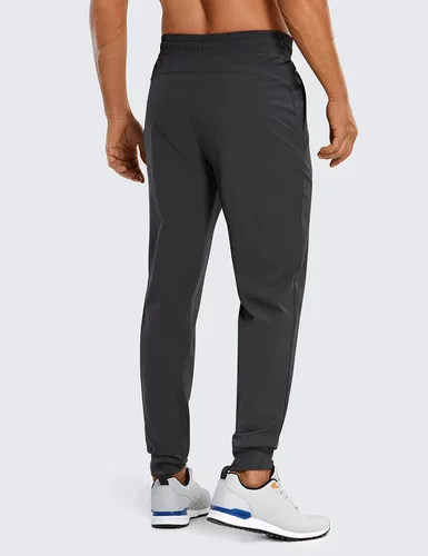 Vista 2 de CRZ YOGA Pantalones deportivos de golf ligeros para hombre, pantalones casuales de entrenamiento con bolsillos