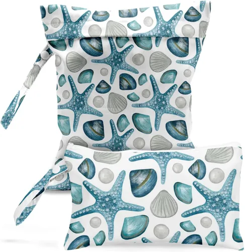 Vista 9 de Bolsa húmeda, bolsa húmeda para traje de baño, viajes, playa, piscina, pañales, ropa sucia de yoga, gimnasio, artículos de tocador, bolsa