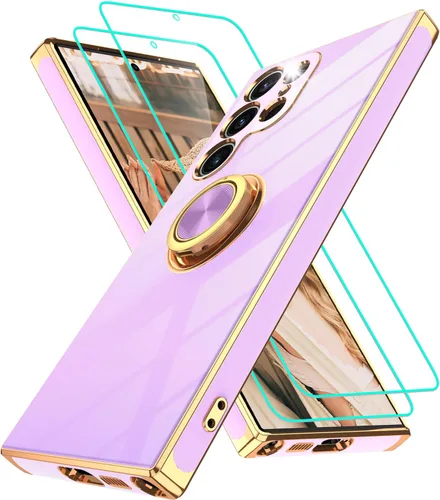 Vista 231 de Funda para Motorola Moto G 5G 2024: Funda Moto G Play 5G 2024 con 2 piezas de protectores de pantalla, soporte de anillo de rotación de 360°