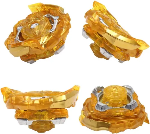 Vista 4 de Juego de 8 piezas Burst Gyros Battling Top Battle Burst de alto rendimiento, amarillo