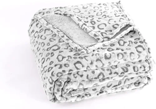 Vista 16 de PLEASANT BOULEVARD Manta de Vellón con Estampado de Leopardo, Colcha de Microfibra de Felpa Premium Liviana Acogedora y Cálida para Sofá, Diván