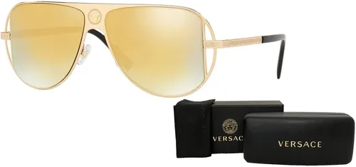 Vista 3 de Versace VE2212 Pilot Sunglasses for Men BUNDLE With Designer iWear Complimentary Eyewear Kit