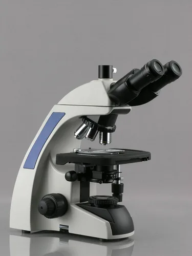 Vista 3 de AmScope - Microscopio compuesto de laboratorio infinito 40X-1000X con pantalla táctil LCD - T720Q-TP