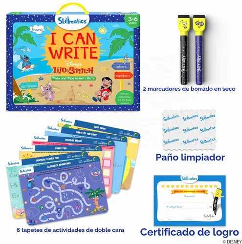 Vista 2 de Skillmatics I Can Write Disney Lilo & Stitch - Juguete educativo y juego