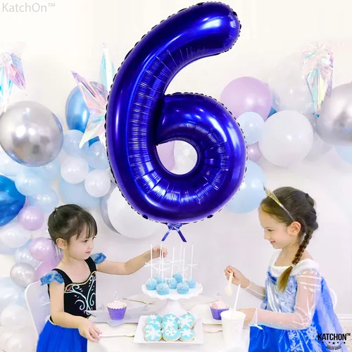Vista 724 de KatchOn Globo negro del número 1 de 40 pulgadas, globo de feliz cumpleaños Large Mylar Number One Balloon for 1st Birthday Decorations, Foil