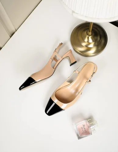 Vista 5 de Zamikoo Zapatos de tacón bajo para mujer con correa ajustable, tacones cuadrados de gatito, cómodas sandalias de tacón bajo de 2 pulgadas, zapatos