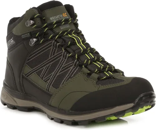 Vista 20 de Regatta Samaris Low II WP - Zapatillas de senderismo AW18 Negro Fiesta Rojo