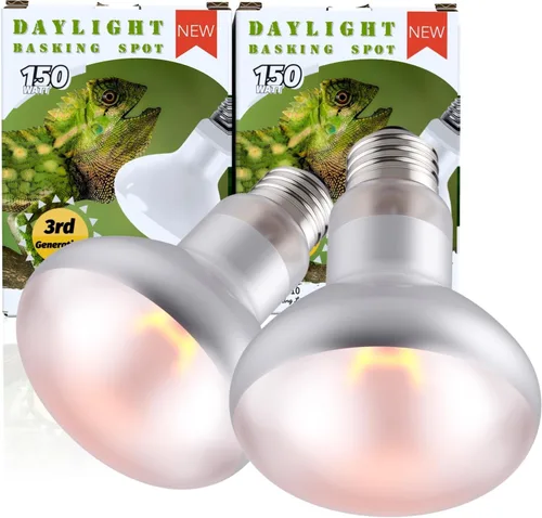 Vista 7 de Paquete de 2 bombillas de calor para reptiles de 75 W, bombillas de calor UVA para dragones barbudos, tortugas, serpientes, lagartos y anfibios