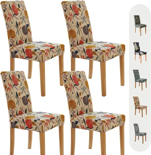 Vista 43 de Secgo - Juego de 2 fundas para sillas de comedor, funda elástica para sillas de comedor, fundas lavables de elastano para sillas de cocina Parsons