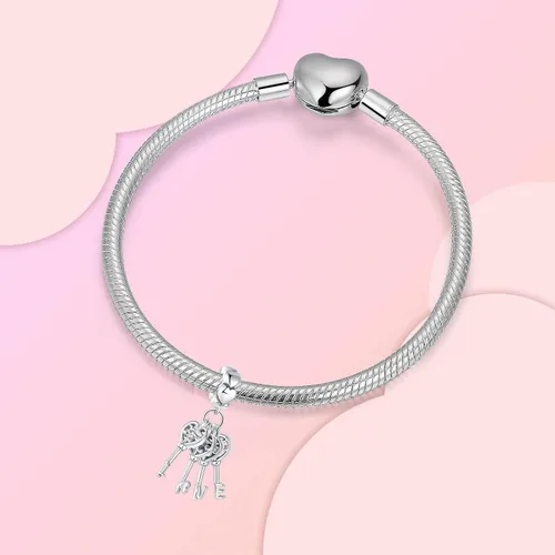 Vista 91 de Abalorios de plata de ley 925 con letras de la A ~ Z, para pulseras, collares, Día de San Valentín, Día de la Madre, joyería regalos para mujeres