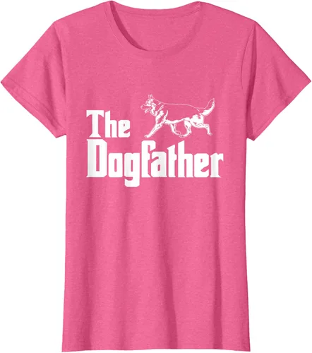 Vista 44 de The Dogfather Pastor Alemán - Camiseta de regalo divertida, Negro, S
