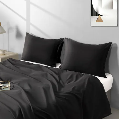 Vista 29 de Paquete de 2 fundas de almohada de microfibra tamaño estándar con cremallera, fundas de almohada color beige, suaves y cómodas, no se encogen Beige