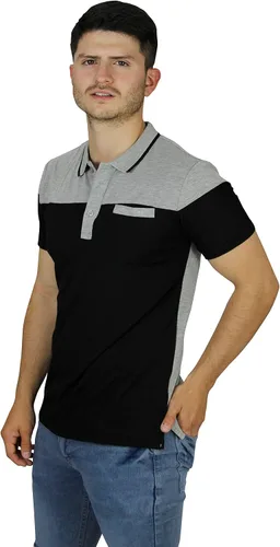 Vista 5 de Chili Beans Polo de manga corta multicolor para hombre Ajuste delgado Elástico y cómodo 65% algodón y 35% poliéster