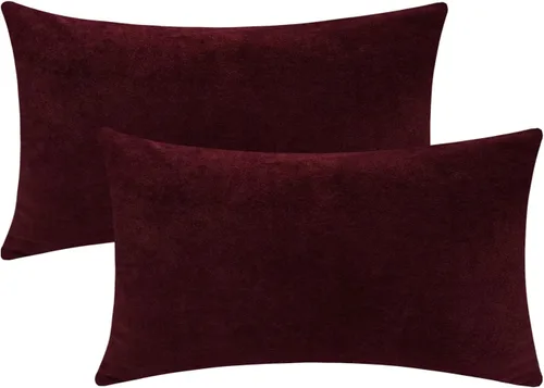 Vista 15 de Jeneoo Fundas de Almohada Decorativas para Cojines Azul Bebé de Chenilla Suave Cómodas Cuadradas Fundas de Cojines para Sofá para Decoración de Sala