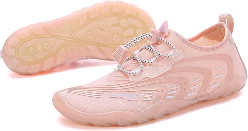 Vista 5 de Leyang Zapatos acuáticos para mujer y hombre, de secado rápido, calcetines acuáticos para natación, playa, surf, buceo, piscina, yoga, aeróbicos