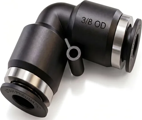 Vista 21 de Utah Pneumatic 1/2 Conexiones de empuje para conectar, codo de aire, línea de aire, unión de línea de aire, accesorios de conexión rápida, codo
