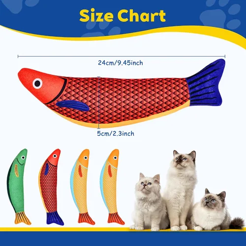 Vista 7 de Juguetes para gatos, paquete de 3 juguetes de hierba gatera para gatos, suaves y duraderos con sonido de sonajero, juguetes interactivos para gatos