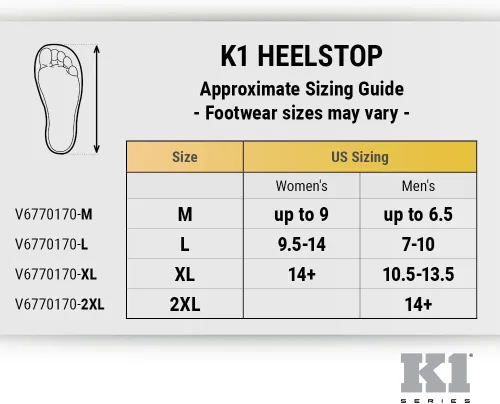 Vista 6 de K1 Series V6770170 Heelstop Anti-Slip Heel Traction Aid, Unisex