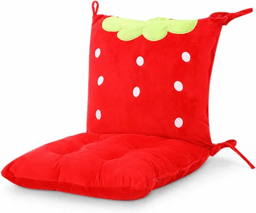 Vista 12 de ChezMax juego de almohadón relleno con acolchado, respaldo y asiento, para auto; silla mecedora cuadrada plegable, con estampado de caricaturas