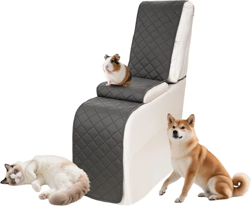 Vista 118 de Fundas impermeables para sofá reclinable seccional en forma de L, 7 piezas, antideslizantes, lavables, juego de fundas reclinables para mascotas