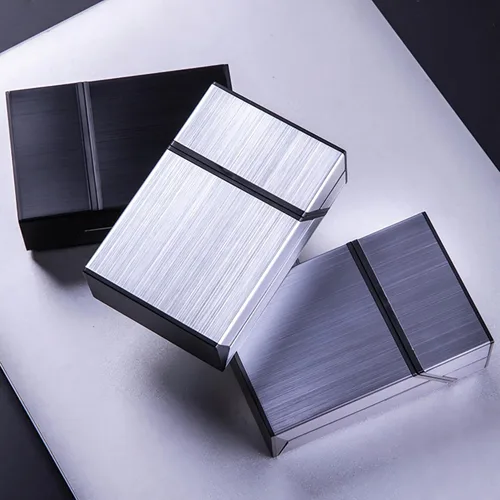 Vista 7 de Paquete de 4 cajas de cigarrillos de aluminio de 3.346 in de metal duro