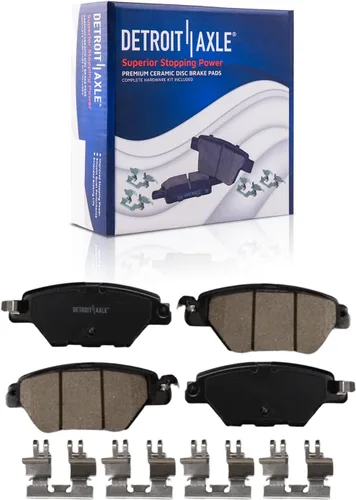 Vista 6 de Detroit Axle – Pinza de freno del lado del pasajero trasero + pastillas de freno de reemplazo para Silverado Sierra 1500 Tahoe Yukon Astro Deville