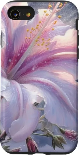 Vista 13 de Funda de flores de hibisco de invierno para iPhone 15