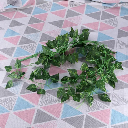 Vista 5 de Garneck Plantas suculentas, hojas falsas, hojas falsas, verdes para colgar en la pared, plantas colgantes artificiales, Scindapsus falsas, boda