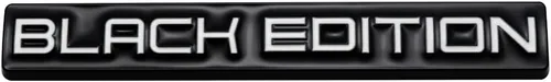 Vista 2 de 2 emblemas de metal 3D de edición negra, placa de identificación para automóvil, camión, bicicleta (negro y blanco)