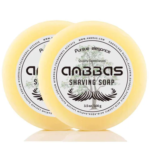 Vista 7 de Anbbas Jabón de afeitar leche de cabra 3.53 oz para barbero barbero tradicional afeitado húmedo (1 unidad, 3.5 oz) Foam Women Body Hair Removal