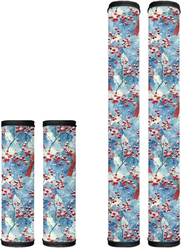 Vista 11 de Black Ornament Refrigerator Door Handle Covers Set of 4