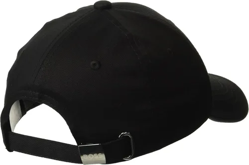 Vista 2 de BOSS Sombrero de sarga de algodón con logotipo curvado para hombre