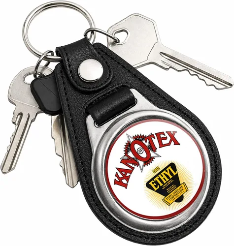 Vista 136 de Brotherhood Round Key Chain for Vintage Motor Oil, Petroleum, and