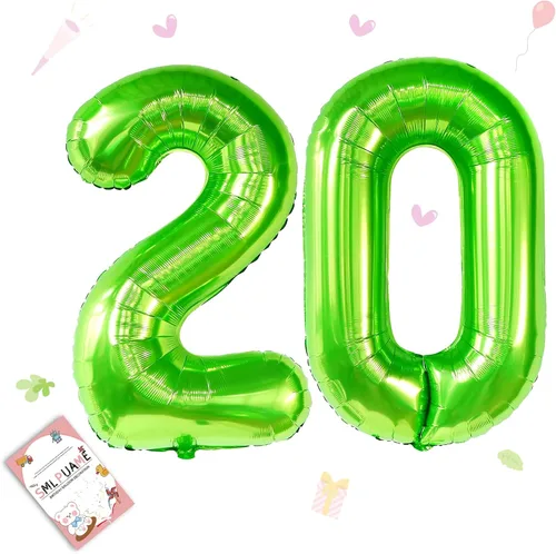 Vista 143 de Globos grandes de 40 pulgadas de números del 0 al 9, globos numéricos para decoración de fiesta de cumpleaños, globos de helio de aluminio
